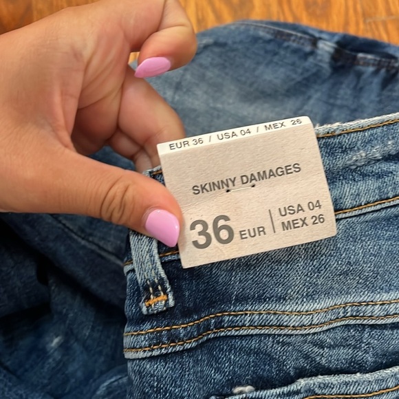 NWT Zara Women’s Blue Jeans Size 4 - Picture 5 of 7